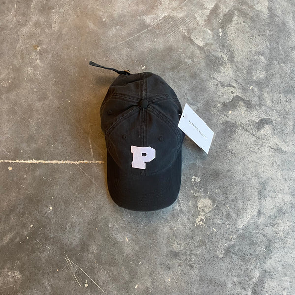 Varsity P Cap - Black